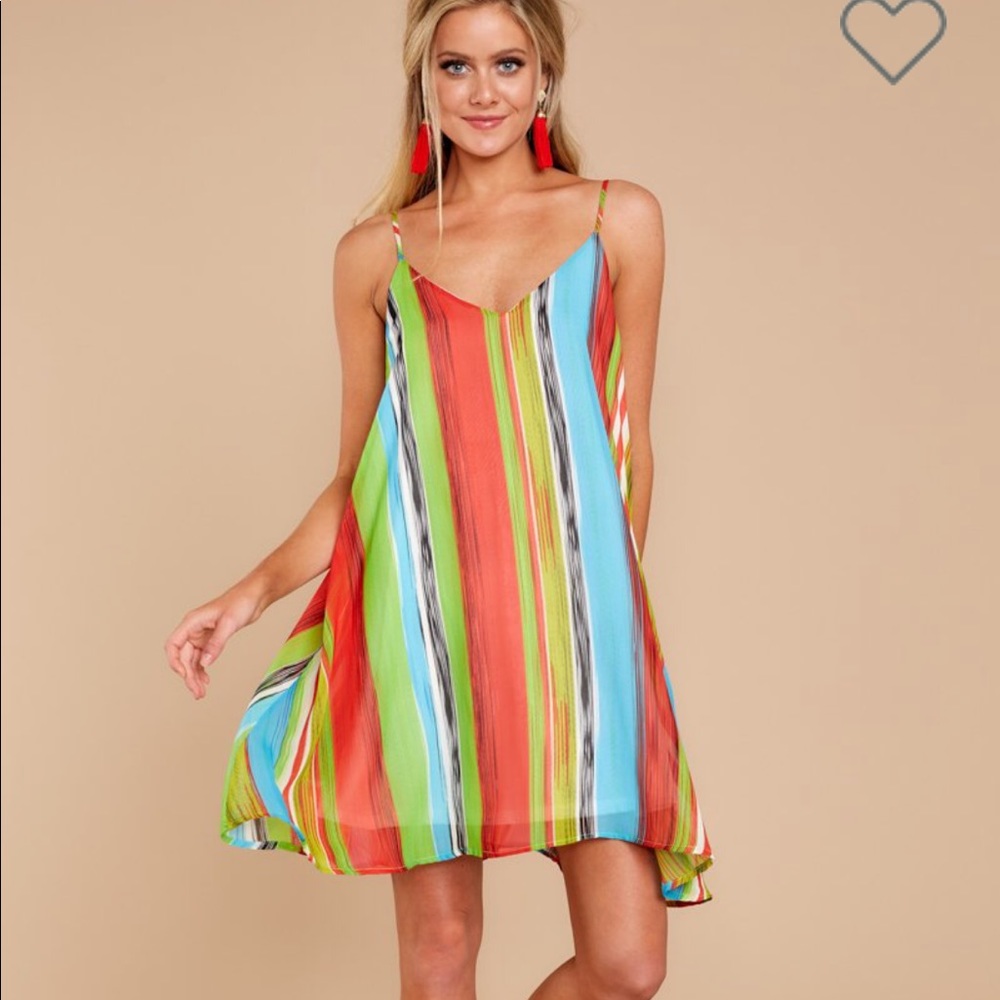 AURA CROSSED DRESS RED DRESS BOUTIQUE
